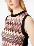 Missoni топ с узором зигзаг, черный - фото 4