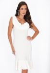 Faina Вязаное платье в цвете Off White - фото 2