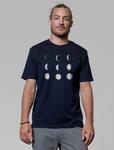 Футболка с принтом MOONPHASES watapparel, темно-синий - фото 3