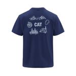 Футболка мужская CAT, синий - фото 7