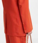 Однобортный твиловый блейзер Stella McCartney, Chilli Red - фото 5