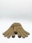 Ребристые вязаные перчатки SVNX, бежевый - фото 3