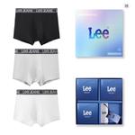 Подарочный набор мужского белья Lee, комплект из 2 боксеров (черный + серый) - фото