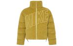 Пуховик женский бронзовый Nike - фото