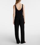 Кроп-топ из крепа Ari Leset, черный - фото 3