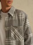 Клетчатая рубашка DAN FOX APPAREL Regular fit Button Up Shirt Janosch, серый - фото 3