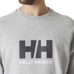 Helly-Hansen мужской свитер Hh Logo Crew 2.0 Helly Hansen, 949 Grey Melange - фото 5