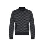 Куртка-бомбер Damier Jacquard на молнии Louis Vuitton, серый - фото