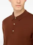 Шерстяная рубашка поло Boggi Milano, коричневый - фото 5