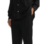 Укороченные брюки из шерсти RICK OWENS, черный - фото 6