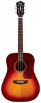 Гитара Guild D-140 Cherry Burst Dreadnought Акустическая Cherry Burst - фото