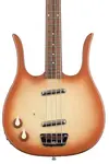 Бас-гитара Danelectro Left-Handed Longhorn с 4 струнами, медно-бронзовый - фото