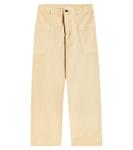 Широкие брюки из хлопка с петлями Bonpoint, бежевый - фото