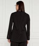 Пиджак женский Dkny в полоску двубортный, черный - фото 3