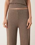Мягкие прямые брюки Mango Michi коричневого цвета - фото 5