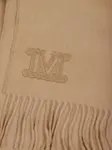 Вышитый шарф с бахромой Max Mara, коричневый - фото 2