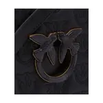 Кожаная сумка-мессенджер Love Click Mini Lo Pinko, черный - фото 3