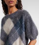 Джемпер из кашемира Juniper в стиле аргайл Lisa Yang, Graphite/Night Fall - фото 4