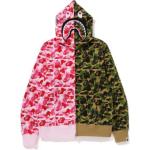 Bape Abc Camo Crazy Shark худи на молнии A BATHING APE, синий/розовый - фото 4