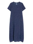 Платье миди из шелка с принтом Weekend Max Mara, синий - фото