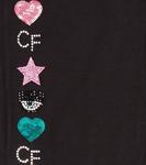 Спортивные брюки из джерси с вышивкой из коллаборации с Chiara Ferragni Monnalisa, черный - фото 3