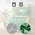 Постельное белье зеленое 1x 155x200 см + 1x 40x80 см Erwin Müller - фото 5