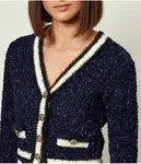 Кардиган Аомори Cropped fit Guess Jeans, синий - фото 4