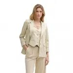 Блейзер Tom Tailor Slub, бежевый - фото