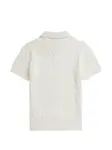 Рубашка поло фактурной вязки Polo Ralph Lauren Kids, белый - фото 2