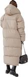 Длинное стеганое пальто с капюшоном Tankaneo Maxi, бежевый - фото 2