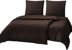 Комплект постельного белья RUIKASI, 4 предмета, 135х200/80x80, коричневый - фото