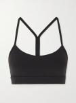 Спортивный бюстгальтер Flow Y Nulu Lululemon, черный - фото