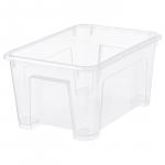 SAMLA САМЛА Контейнер, прозрачный, 28x19x14 см/5 л IKEA - фото