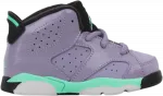 Кроссовки Air Jordan 6 Retro TD Iron Purple, серый - фото