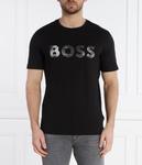 Футболка мужская Boss Orange с серебристым логотипом, черный - фото