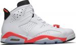 Кроссовки Air Jordan 6 Retro White Infrared 2014, белый - фото
