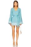 Мини-платье Malia Show Me Your Mumu, blue capri shells - фото