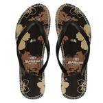 Женские бразильские пляжные шлепанцы коричневого цвета с резиновой подошвой BRASILERAS, коричневый / коричневый - фото 4