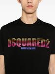Dsquared2 футболка с логотипом, черный - фото 5