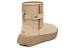 Мужские сапоги UGG комбинированные с ремешком, песочный - фото 5