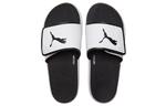 Тапочки softride slide 'white black' Puma, белый - фото 4