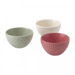 Набор мисок Ikea Kejserlig, 10 см, 3 предмета, мультиколор - фото