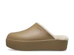 Сабо Crocs Dylan Lined Platform Clog - Women's, темно-бежевый - фото 2