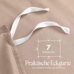 Комплект постельного белья Utopia Bedding, 3 предмета, 240х220/65x65 см, бежевый - фото 6