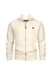 Толстовка INDICODE JEANS Zip-up sweatshirt, White Asparagus/White - фото 6