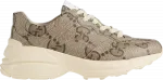 Кроссовки Gucci Wmns 100 Rhyton Sneaker Beige Monogram, бежевый - фото