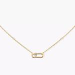 Колье Messika Move Uno, желтое золото/бриллианты - фото 2