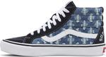 Кеды Vans Supreme x Sk8-Hi Blue Hole Punch Denim, синий - фото 3