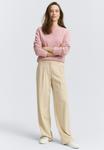 Джемпер TOM TAILOR MIT U-BOOT-AUSSCHNITT, Rose Bubble Knit Stripe/Light Pink - фото 2