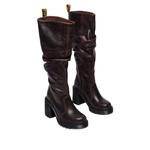 Ботинки (WMNS) Dr. Martens Kasey Kinsley Knee High Heeled Boots 'Dark Brown' - фото 2